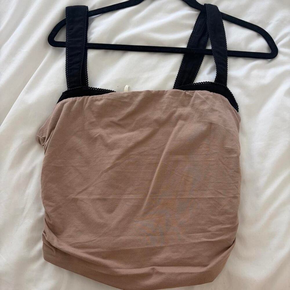 New Free people tank top tan/black large